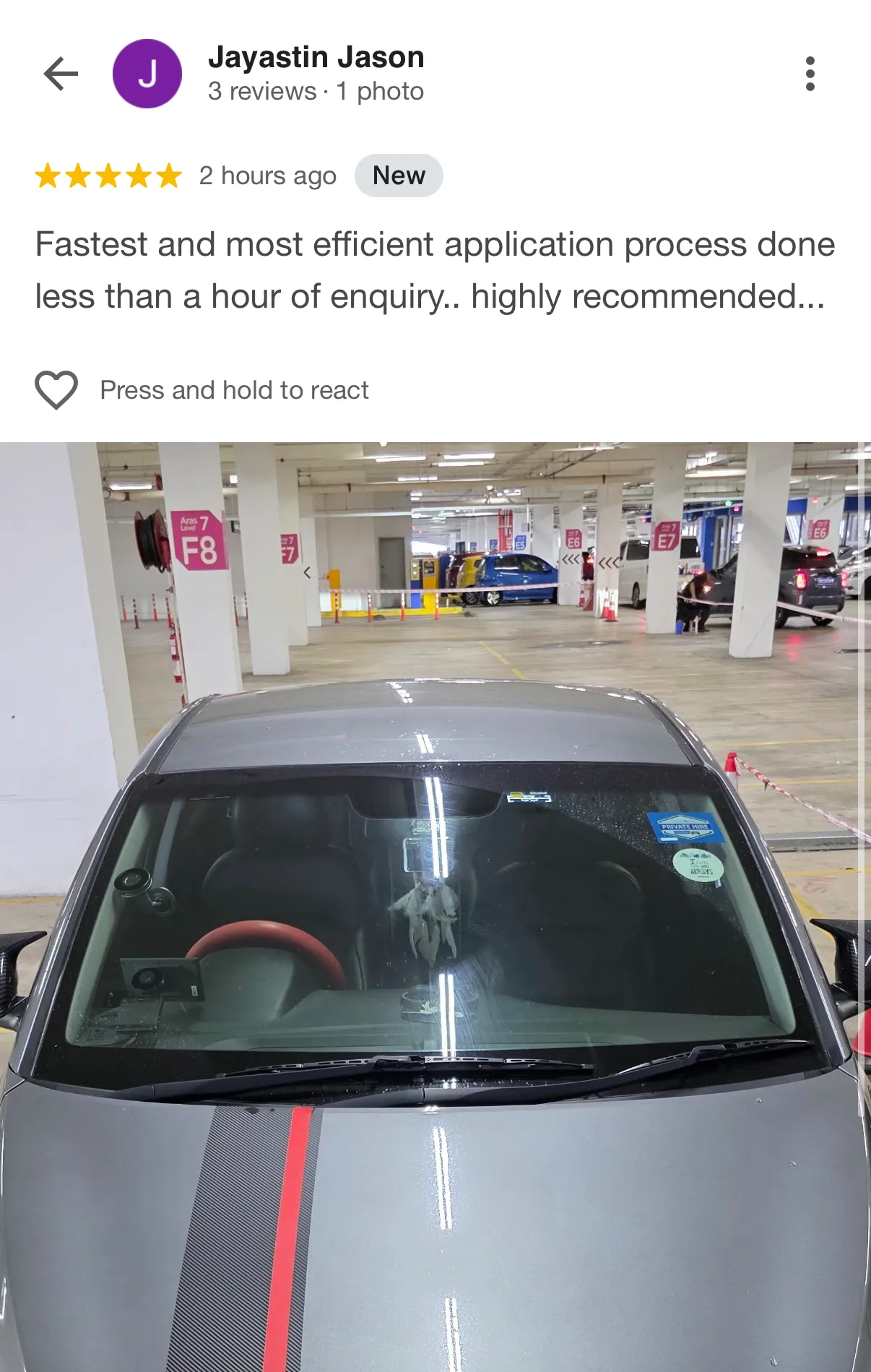 Jayastin Jason Google Review